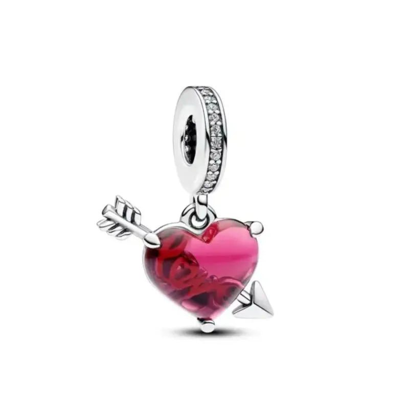 Celebrate family love with 925 Sterling Silver charm pendants featuring boy, girl & mom designs. Pandora compatible.