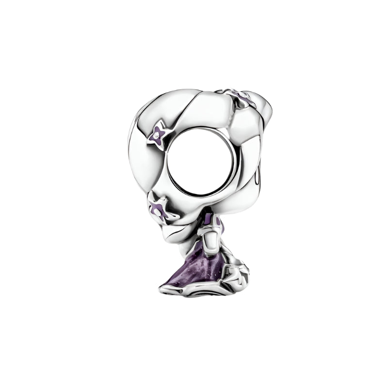 Disney's Rapunzel 925  Sterling silver charm bead. Compatible with Pandora, perfect for women.