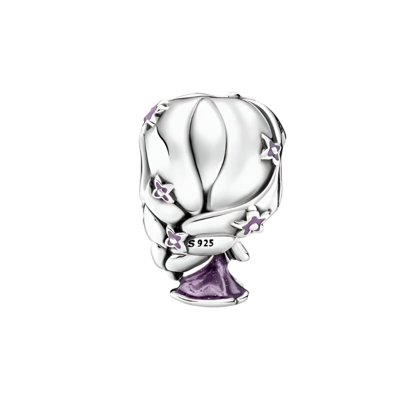 Disney's Rapunzel 925  Sterling silver charm bead. Compatible with Pandora, perfect for women.