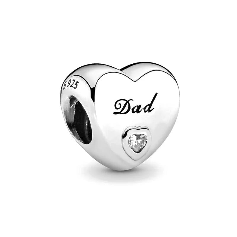 Celebrate family love with 925 Sterling Silver charm pendants featuring boy, girl & mom designs. Pandora compatible.